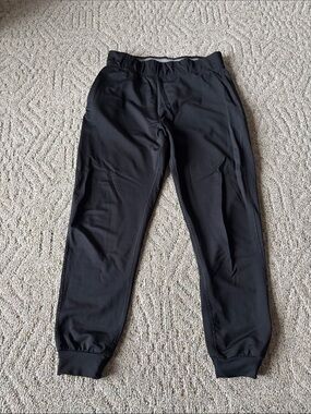 Women's Lola WoolX Black Track Joggers with Elastic Waistband.